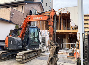 大阪府八尾市の工事中